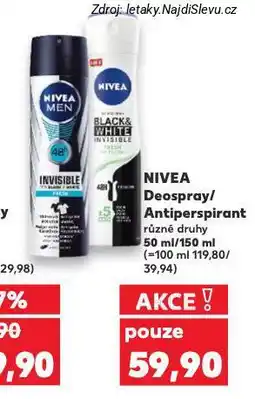Kaufland Nivea deospray nabídka