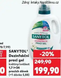 Kaufland Sanytol dezinfekční prací gel nabídka