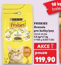 Kaufland Friskies granule pro kočky nabídka