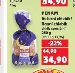 Kaufland Penam večerní chlebík nabídka