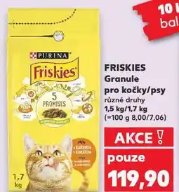Kaufland Friskies granule pro psy nabídka