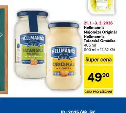 Tesco Hellmann´s tatarská omáčka, majonéza nabídka