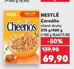 Kaufland Nestlé cheerios cereálie nabídka
