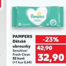 Kaufland Pampers dětské vlhčené ubrousky nabídka