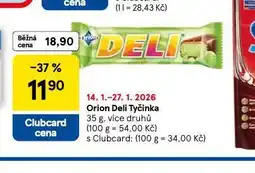 Tesco Orion deli tyčinka nabídka