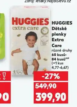 Kaufland Huggies dětské plenky nabídka