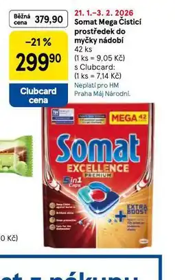 Tesco Somat čistící prostředek do myčky nádobí mega nabídka
