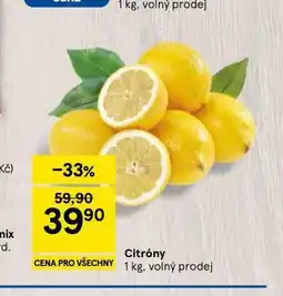 Tesco Citrony nabídka