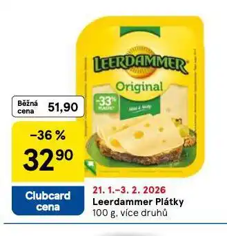 Tesco Leerdammer plátky nabídka