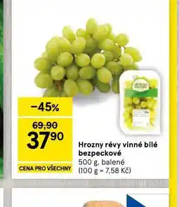 Tesco Hrozny révy vnné bílé bezpeckové nabídka