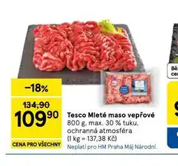Tesco Mleté maso vepřové nabídka
