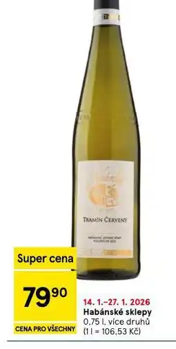 Tesco Habánské sklepy nabídka