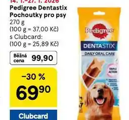 Tesco Pedigree dentastix pochoutky pro psy nabídka