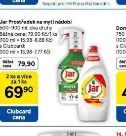 Tesco Jar prostředek na nádobí nabídka