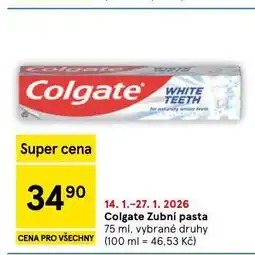 Tesco Colgate zubní pasta nabídka
