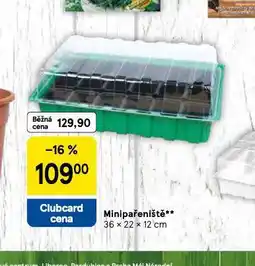 Tesco Minipařeniště nabídka