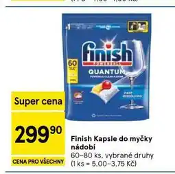 Tesco Finish kapsle do myčky nabídka
