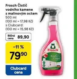 Tesco Frosch čistič vodního kamene a amalinovým octem nabídka