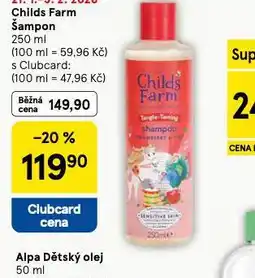 Tesco Child farm šampon nabídka