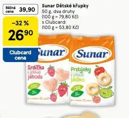 Tesco Sunar dětské křupky nabídka