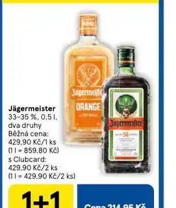 Tesco Jägermeister nabídka
