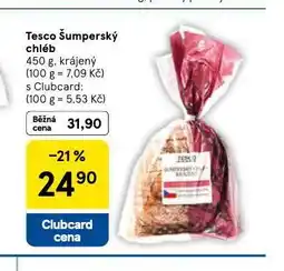 Tesco Šumperský chléb nabídka
