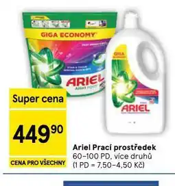 Tesco Ariel prací prostředek nabídka