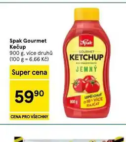 Tesco Spak gourmet kečup nabídka