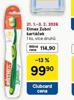 Tesco Elmex zubní kartáček nabídka
