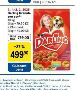 Tesco Darling granule pro psy nabídka