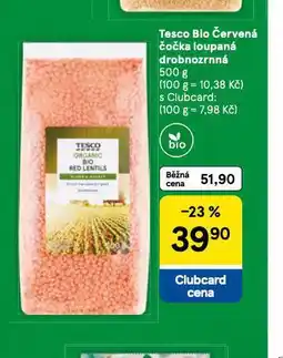 Tesco Bio červená čočka loupaná dlouhozrnná nabídka