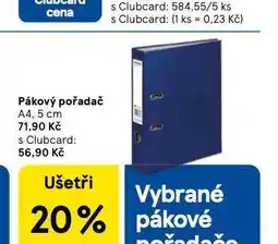 Tesco Pákový pořadač nabídka