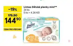 Tesco Linteo dětské plenky mini nabídka