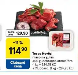 Tesco Hovězí maso na guláš nabídka