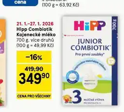 Tesco Hipp combiotik kojenecké mléko nabídka