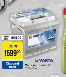 Tesco Varta autobaterie 45 ah nabídka