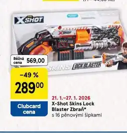 Tesco X-shot skins lock blaster zbraň nabídka
