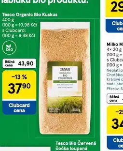 Tesco Bio kuskus nabídka