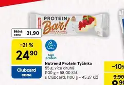 Tesco Nutrend protein tyčinka nabídka