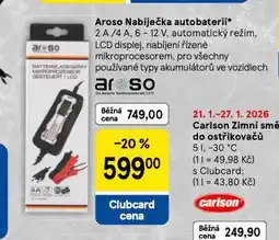 Tesco Aroso nabíječka autobaterií nabídka