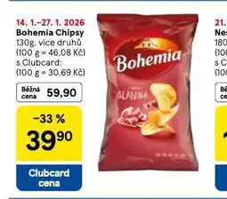 Tesco Bohemia chipsy nabídka
