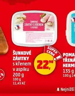 Penny Market Šunkové závitky nabídka