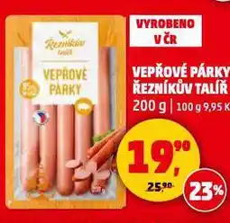Penny Market Vepřové párky nabídka