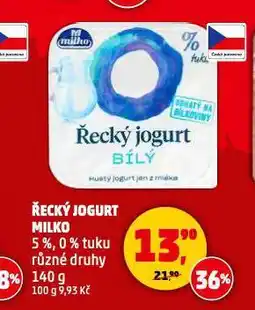 Penny Market Milko řecký jogurt nabídka