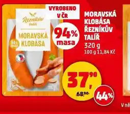 Penny Market Moravská klobása nabídka