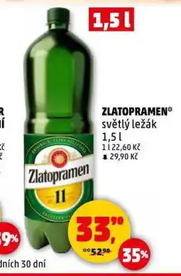 Penny Market Pivo zlatopramen nabídka