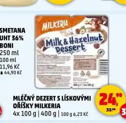 Penny Market Mléčný čokoládový dezert s lískovými oříšky nabídka