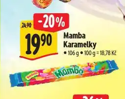 Albert Mamba karamelky nabídka