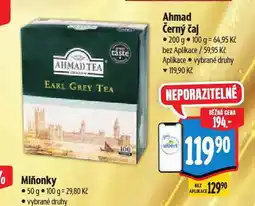 Albert Ahmad černý čaj nabídka