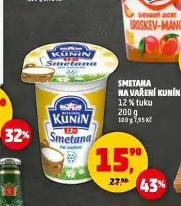 Penny Market Kunín smetana na vaření nabídka